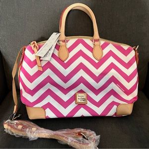 NWT Dooney & Bourke Chevron Satchel
